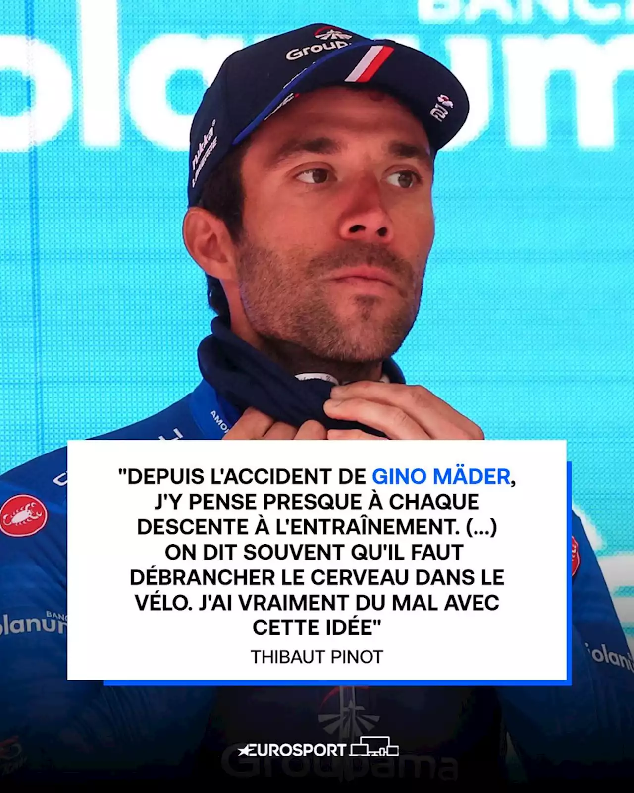 Thibaut Pinot : 'Gino Mäder, j'y pense presque à chaque descente'