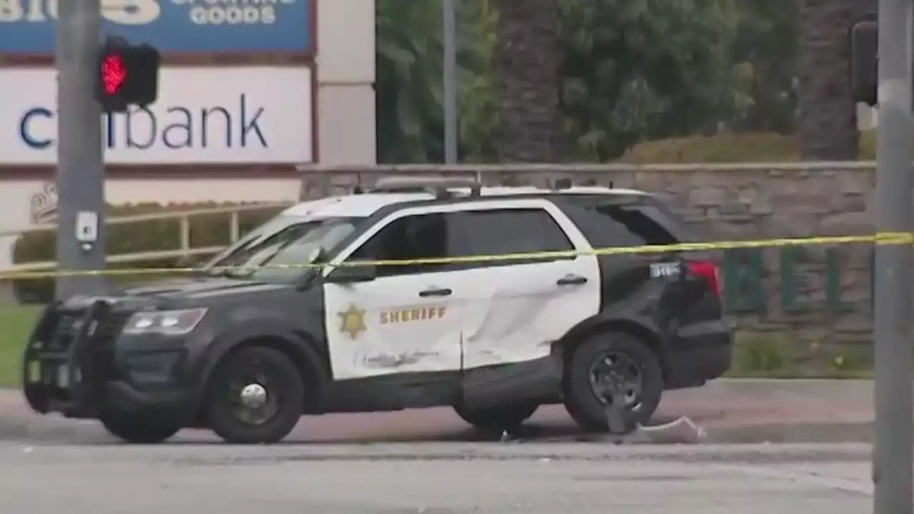 LASD deputy hospitalized in patrol car crash, suspect shot in Bell Gardens