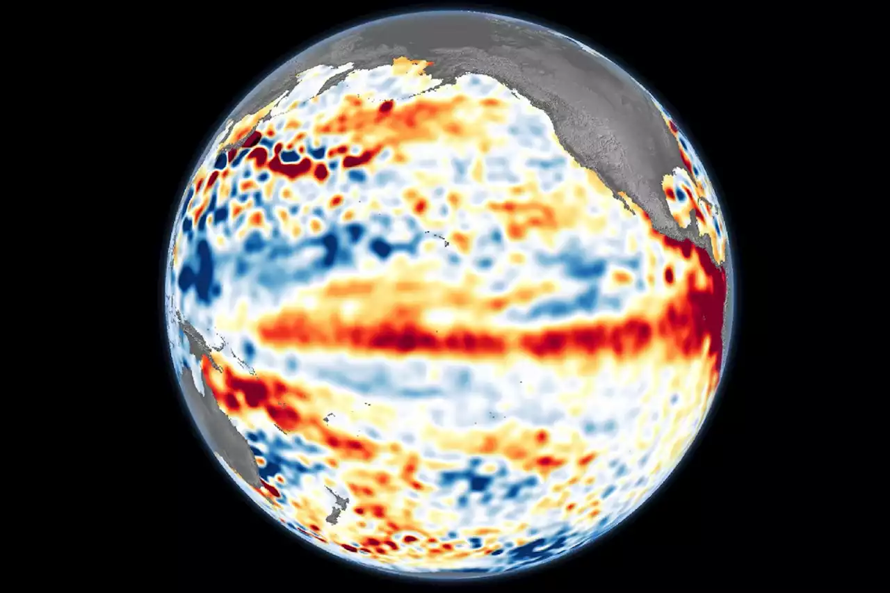 El Niño: satélite da Nasa capta mancha de calor sobre região do Pacífico; entenda