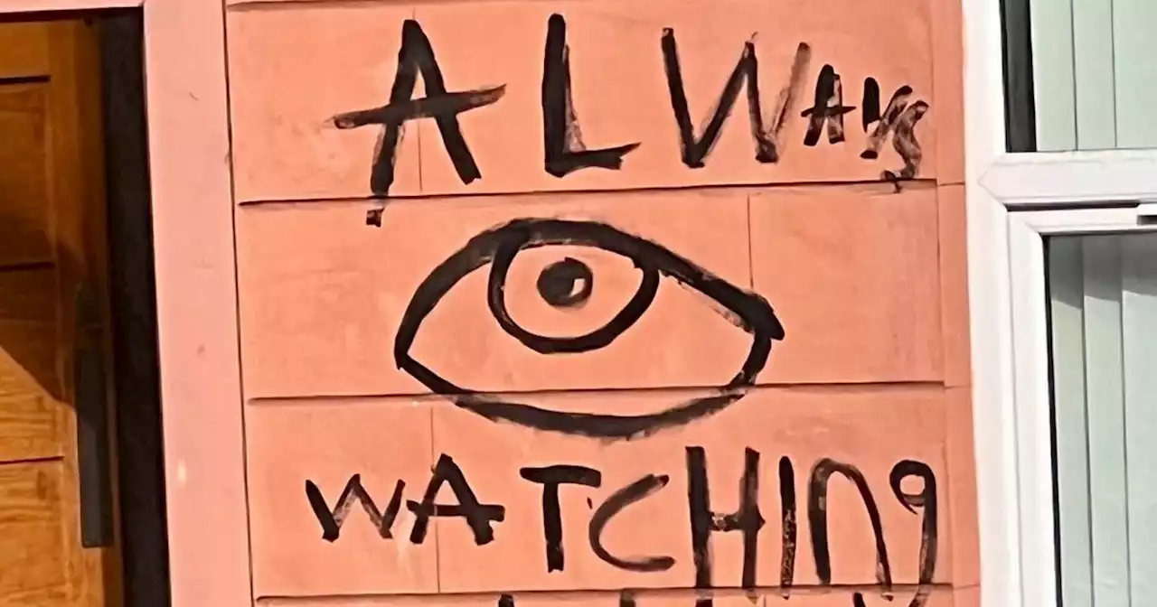 Shawlands residents baffled by strange 'Always Watching' graffiti on wall