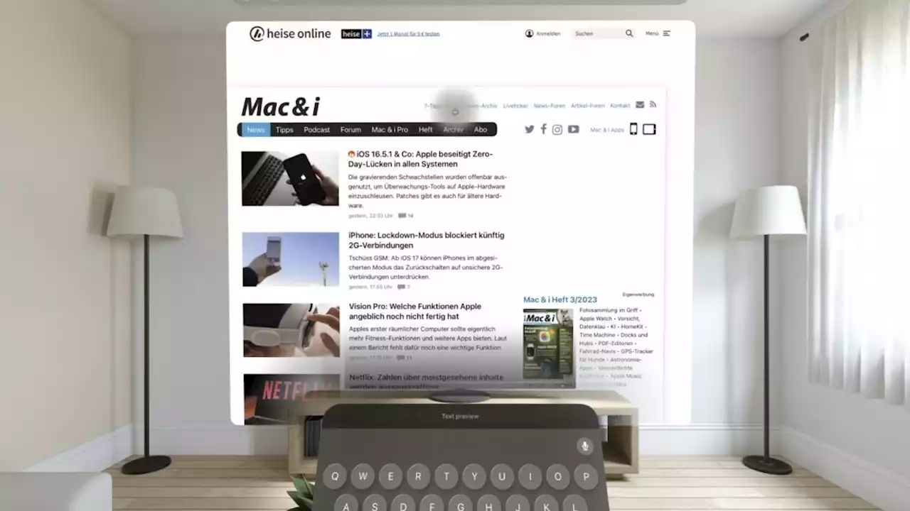Apple visionOS Beta 1 ist da: App-Entwicklung für Apples Headset beginnt