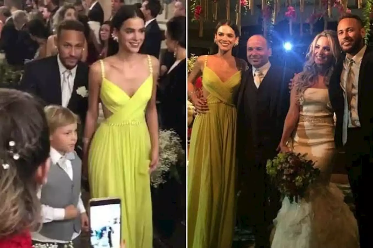 Não é a primeira vez! Neymar já foi padrinho com Bruna Marquezine em casamento de ex-jogador