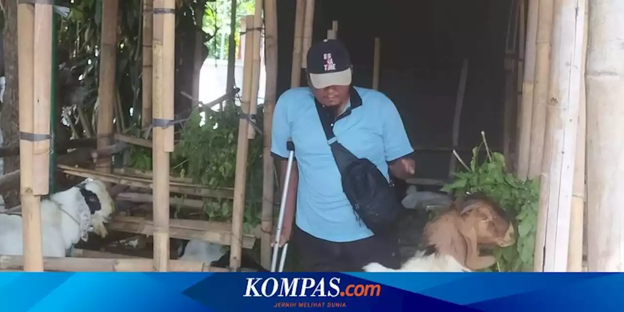 Kisah Alim, Marbot Masjid Penyandang Disabilitas, Jualan Hewan Kurban untuk Biayai Pengobatan Anaknya