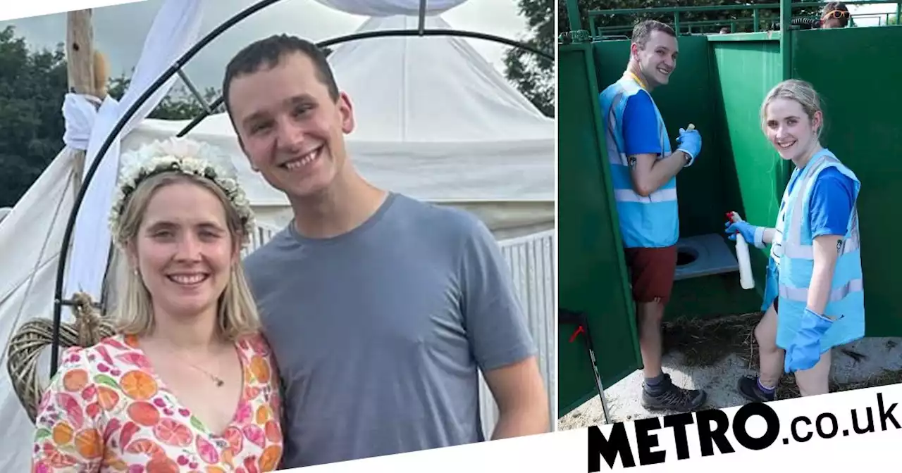 Newlywed doctors spend honeymoon cleaning toilets at Glastonbury