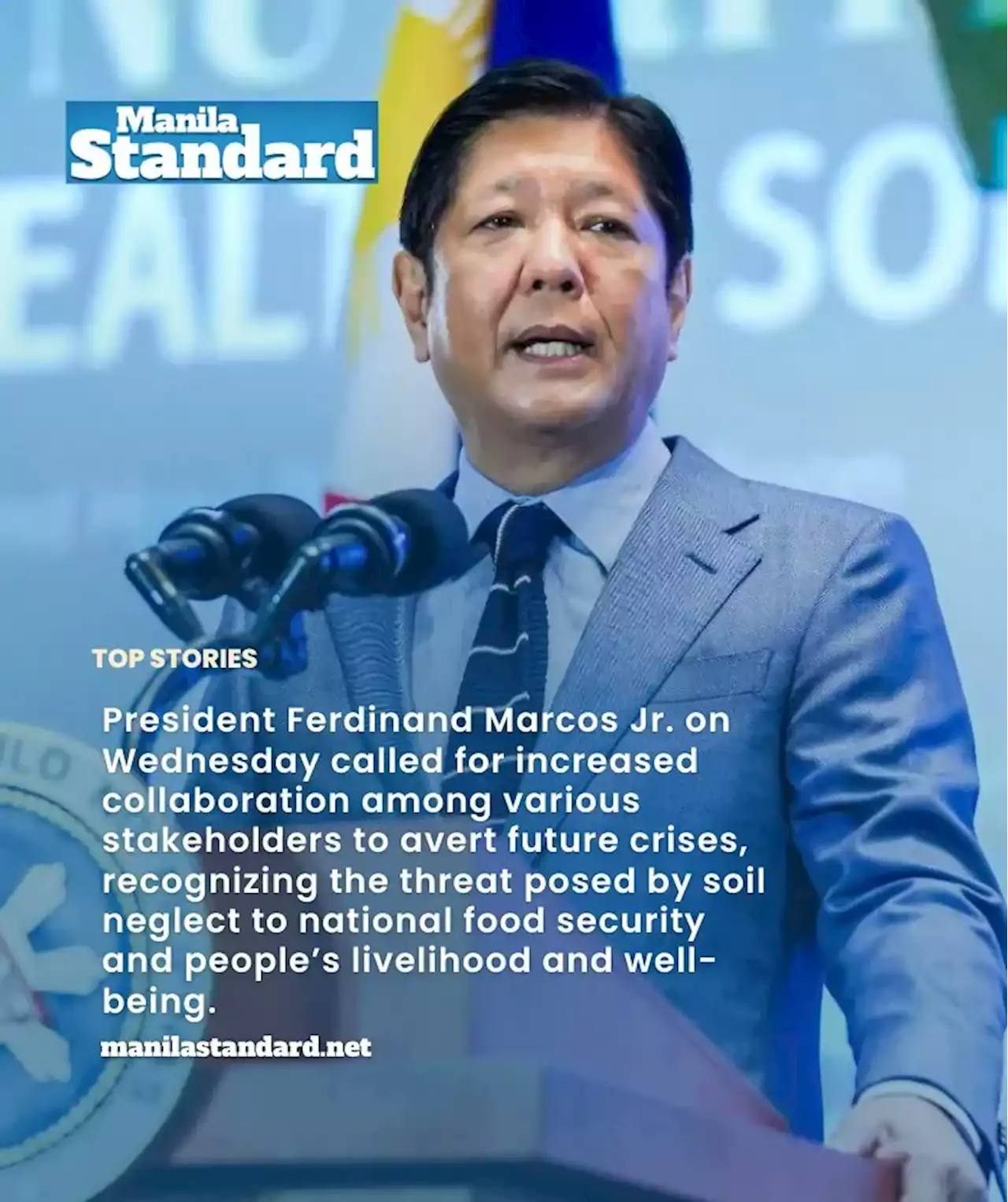 Marcos warns PH soil ‘under threat’