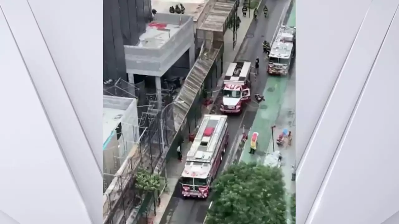 Construction worker gets wedged between Lower East Side buildings after 30-foot fall