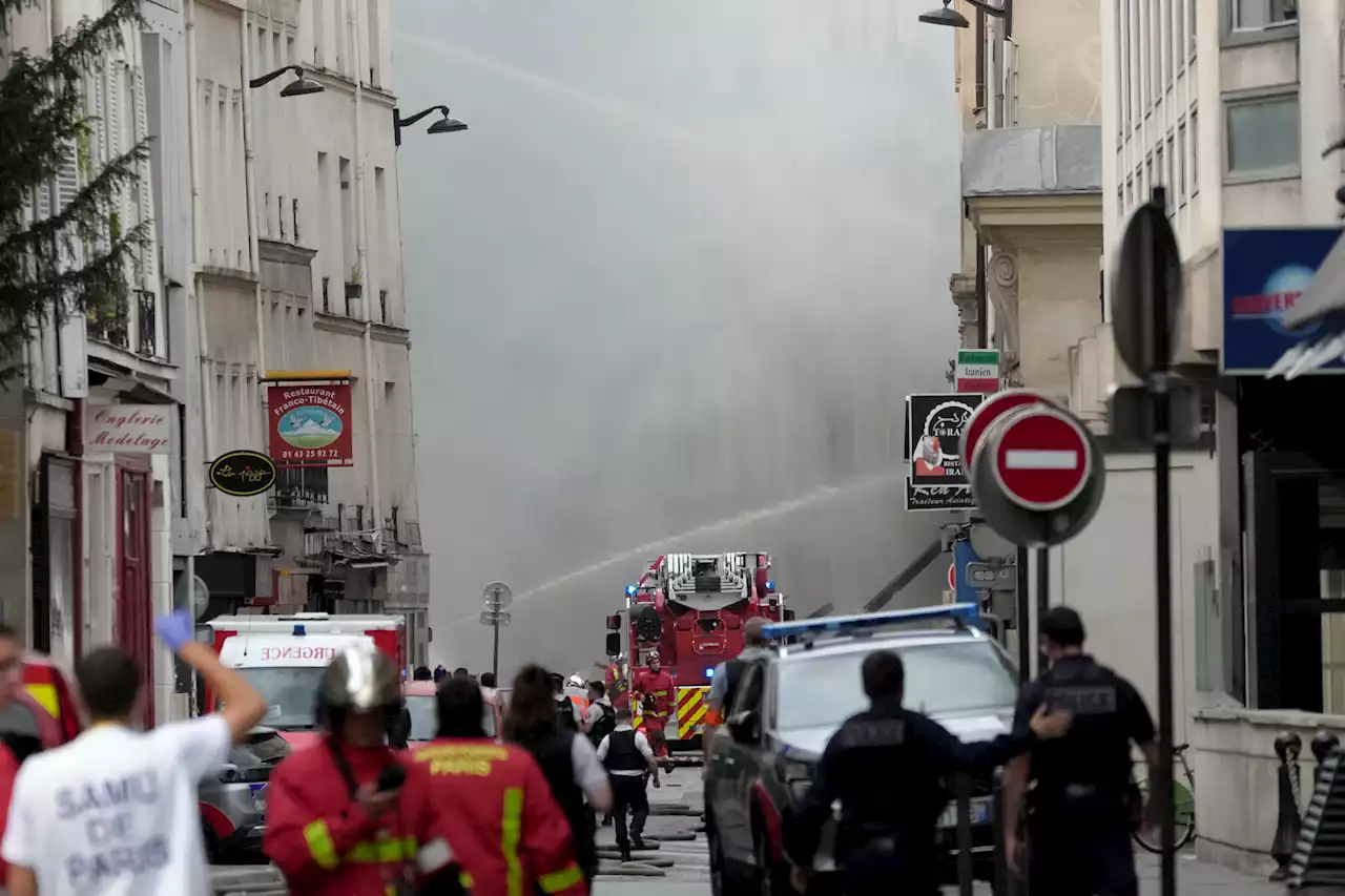 Paris police look at gas leak as possible cause of explosion and fire that injured dozens