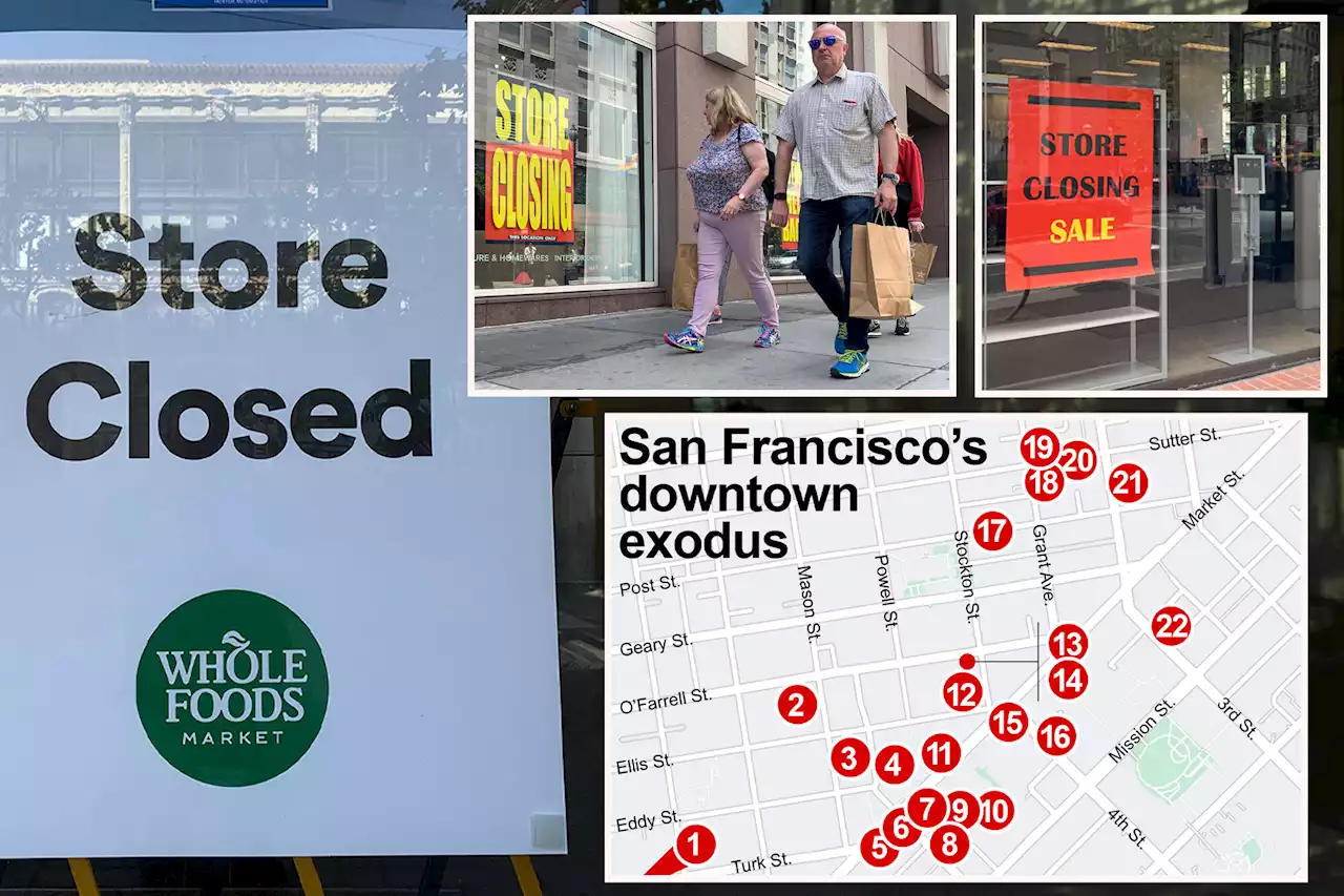 Old Navy to Nordstrom: Half of retailers fleeing downtown San Francisco