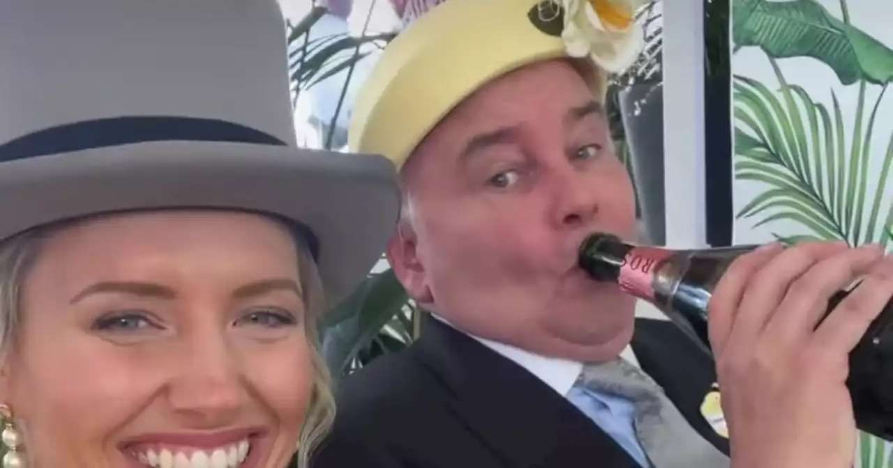 Eamonn Holmes drinks straight out the bottle on day off from ITV bashing