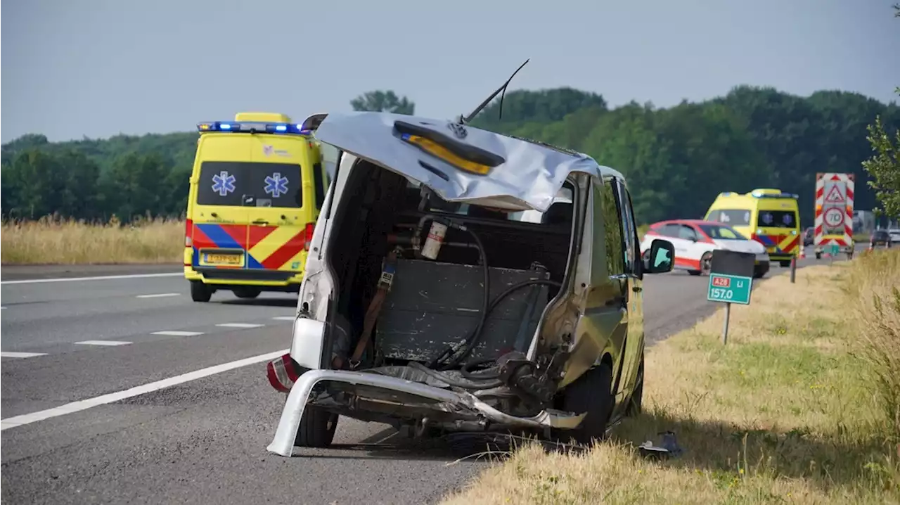 Vier auto's betrokken bij ongeluk op A28 bij Beilen