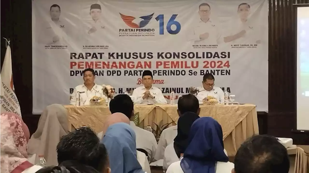 Ini Pesan TGB untuk Kader Saat Hadiri Konsolidasi Partai Perindo Banten