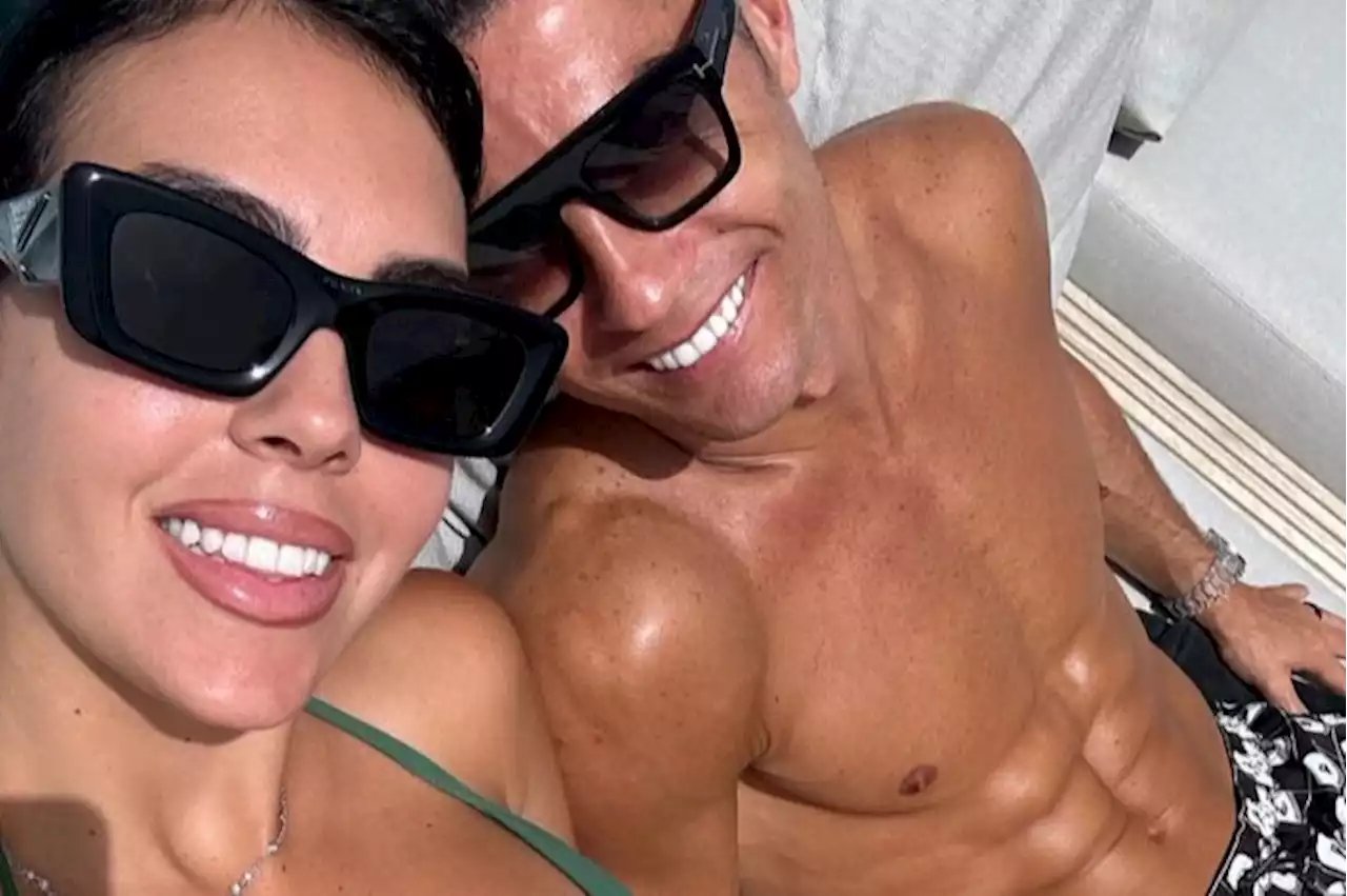 Cristiano Ronaldo shows off ripped physique as he cosies up to Georgina Rodriguez on holiday