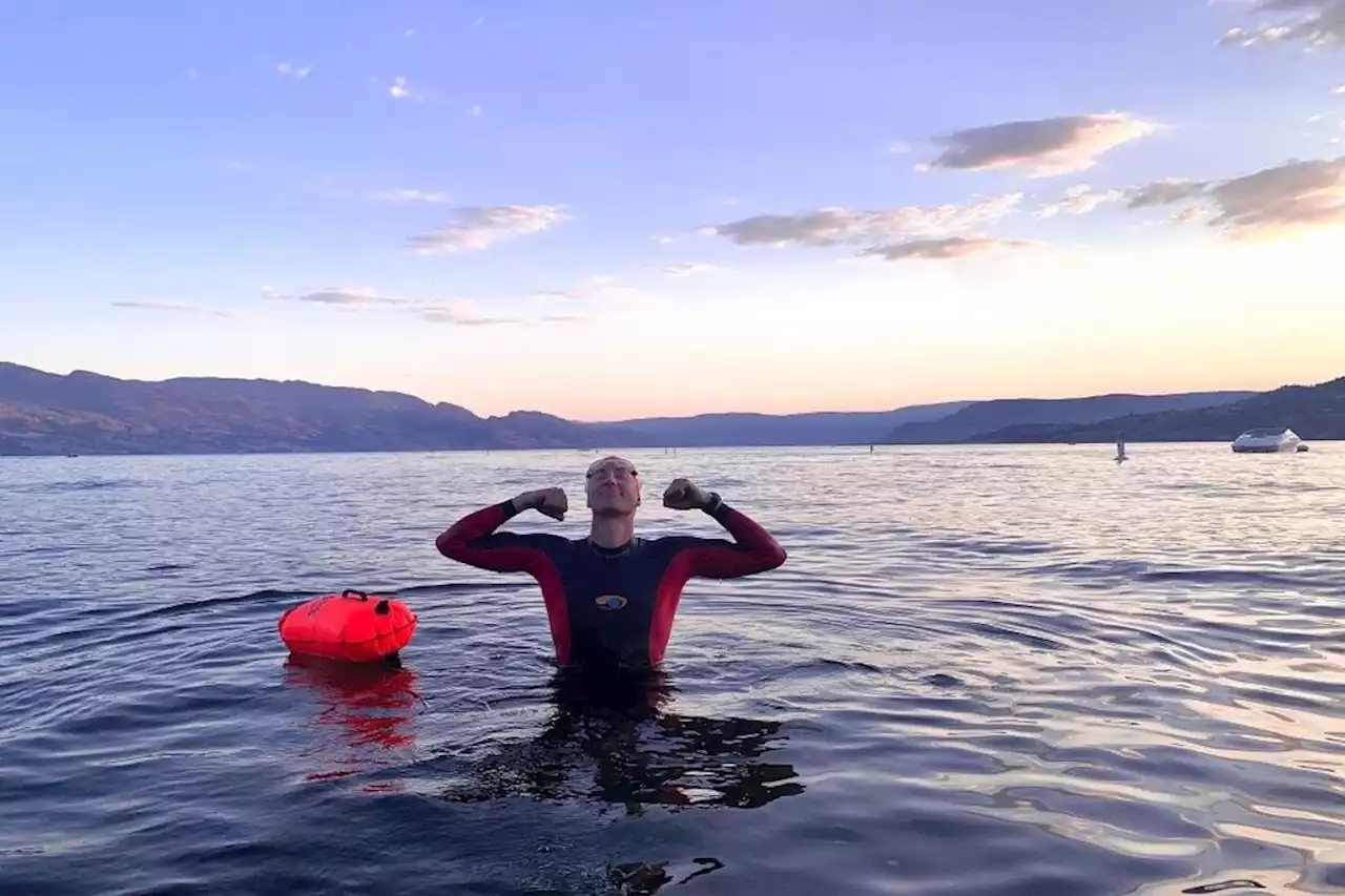 Kelowna man attempting world record swim across Okanagan Lake - Terrace Standard