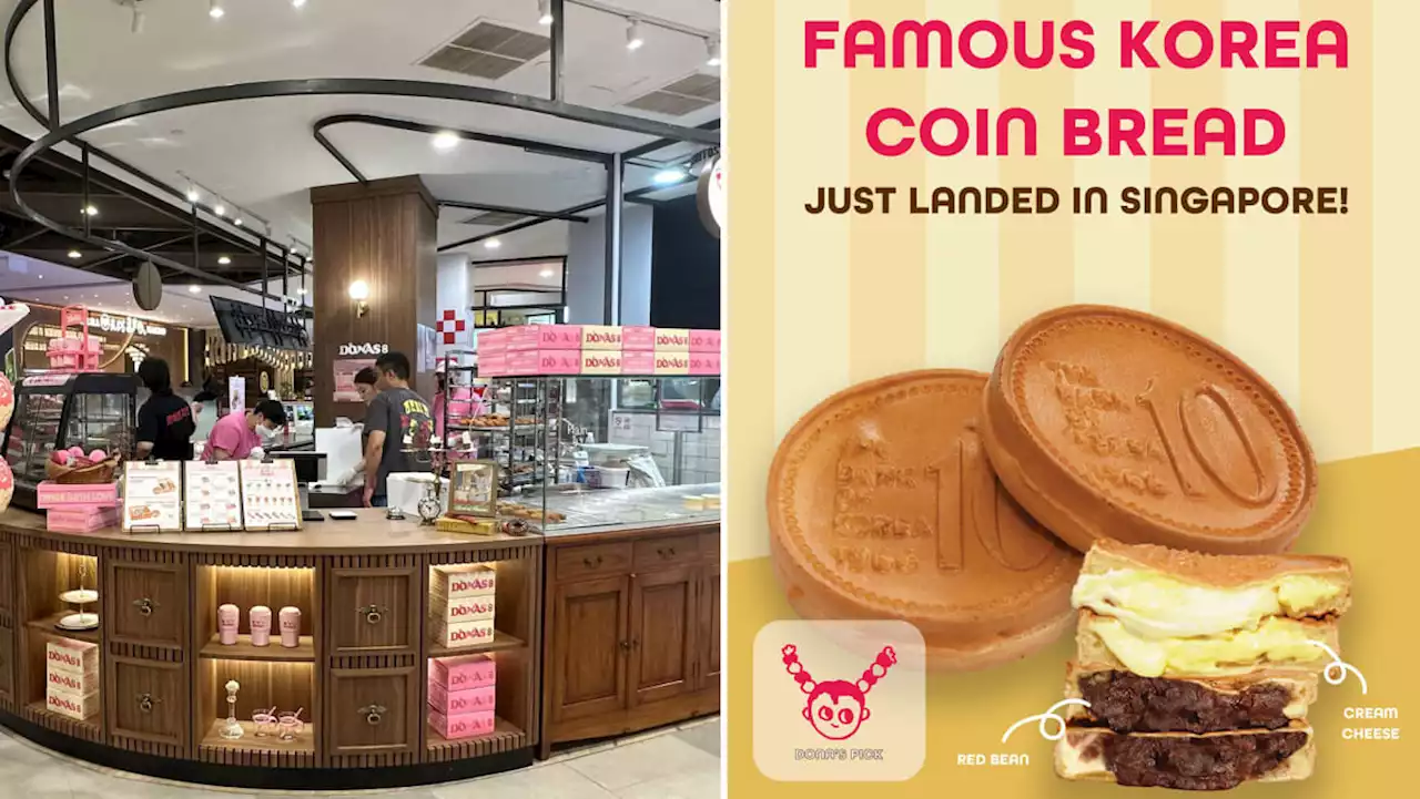 Viral Korean 10 won coin pancake at new doughnut kiosk in Great World