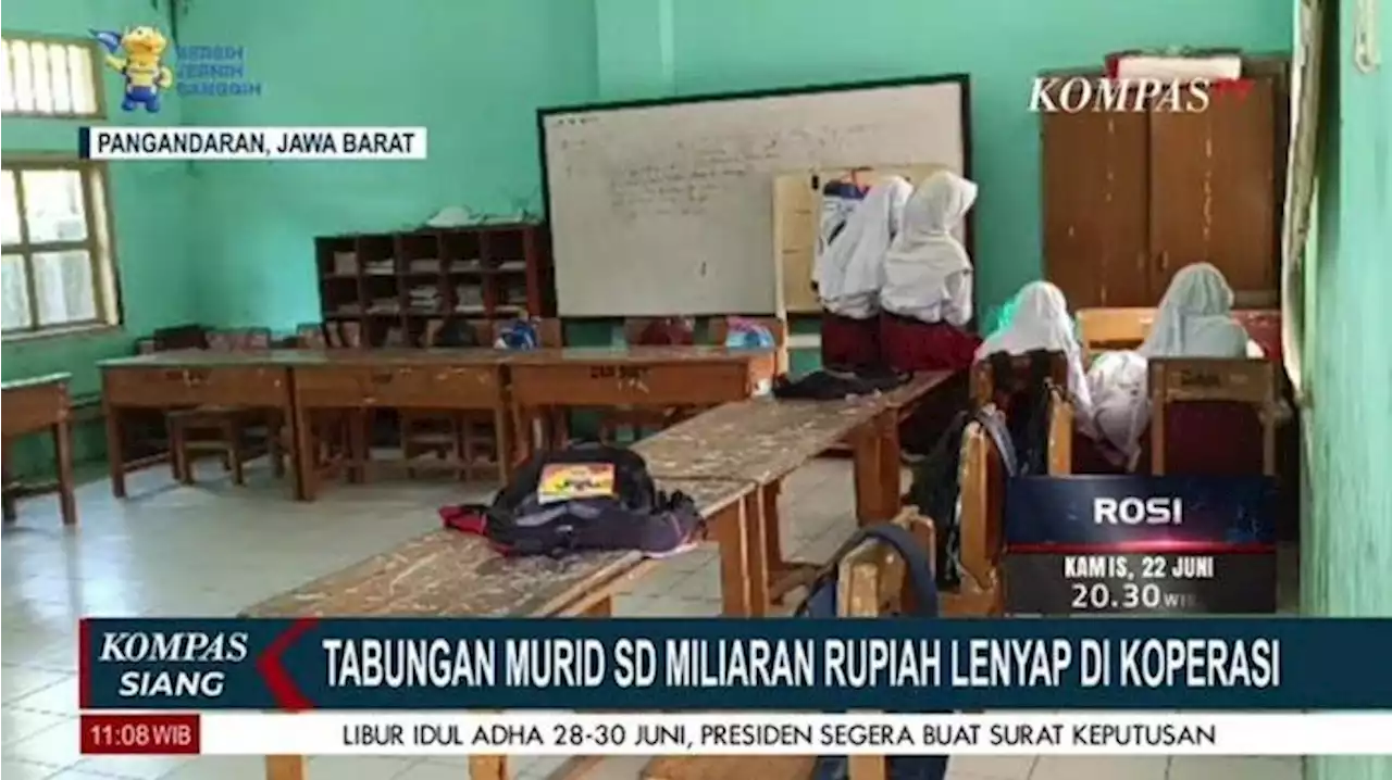 Tabungan Miliaran Rupiah Milik Siswa SD di Pangandaran Tak Cair Gara-gara Koperasi Bangkrut - Tribunnews.com