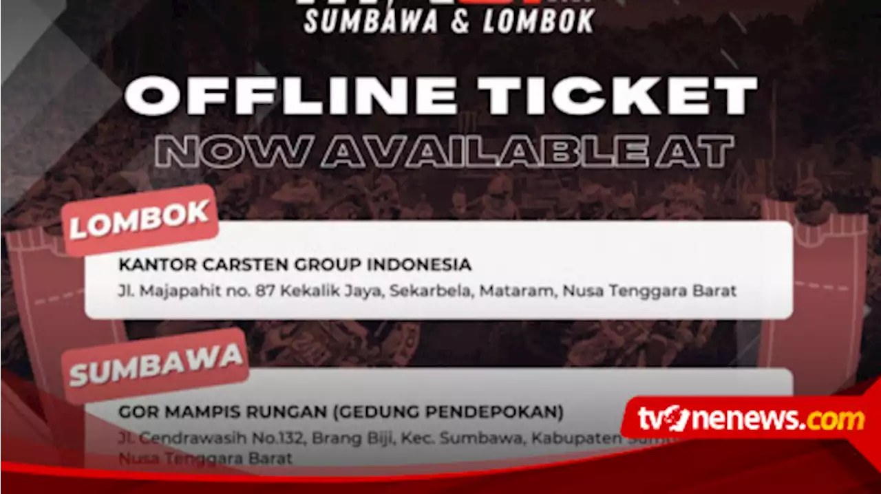 Hingga Hari ini Sebanyak 20.000 Tiket MXGP Sumbawa Lombok Terjual