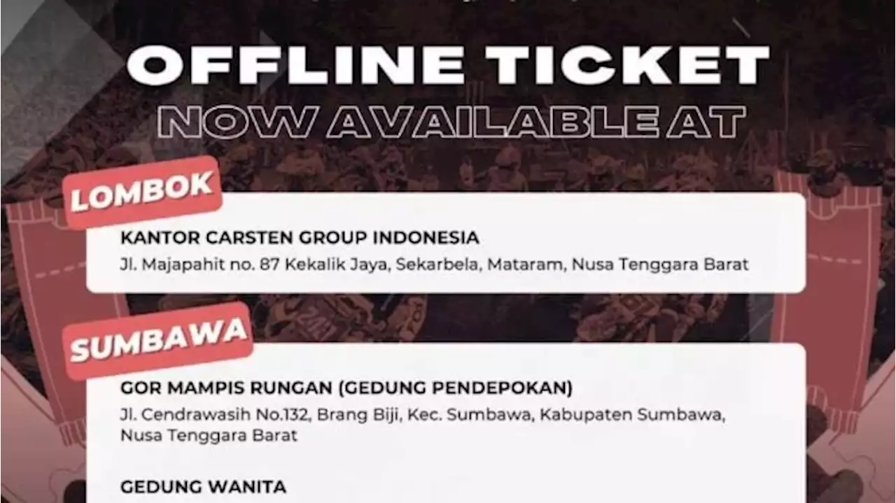 20 Ribu Tiket MXGP Lombok-Sumbawa Ludes Terjual