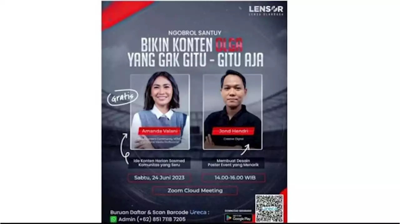 Mau Tingkatkan Kualitas Konten Media, Simak Lensa Olahraga