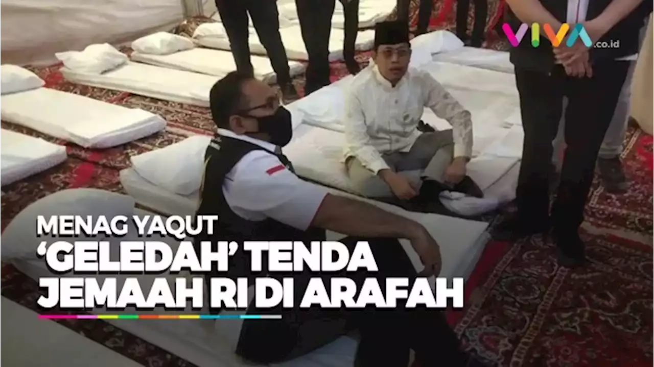 Menag Yaqut Cek Tenda, Toilet dan Dapur Jemaah Indonesia - Vlix.id