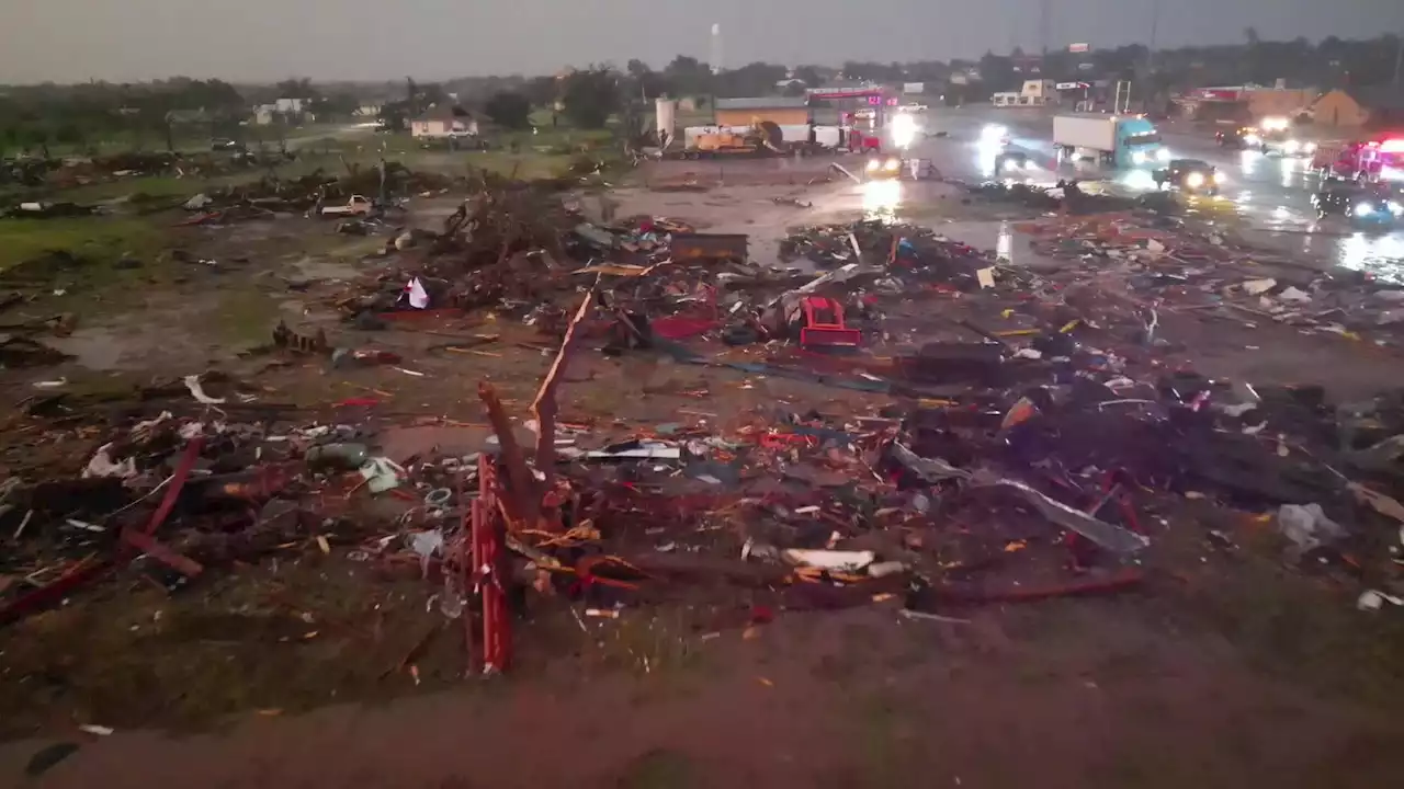 Aerial Footage Shows Devastating Damage In Matador, Texas, Tornado - Videos from The Weather Channel