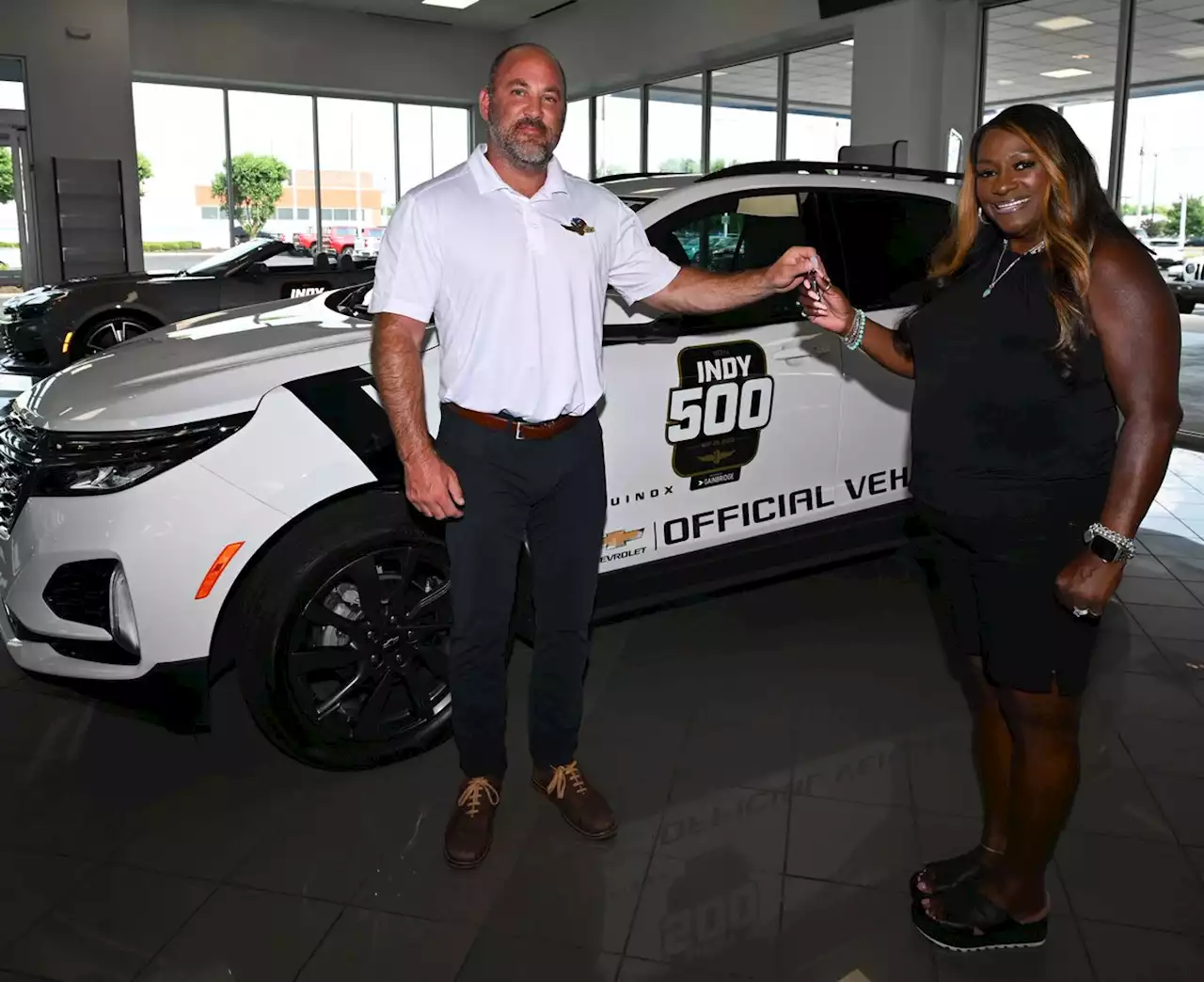 Indianapolis Motor Speedway buys Robin Matthews a new Chevy Equinox