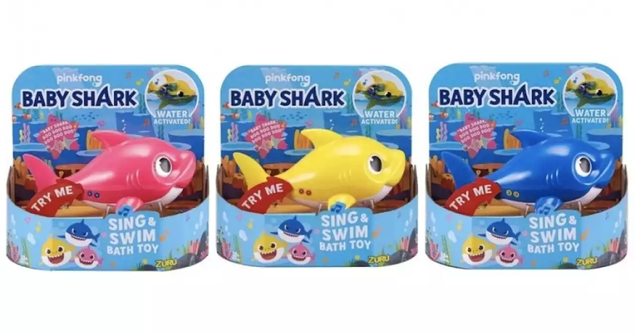 Kids' Baby Shark bath toys recalled over risk of cuts, impalement