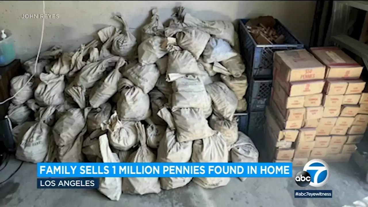 Family sells 1 million pennies found while cleaning Los Angeles home