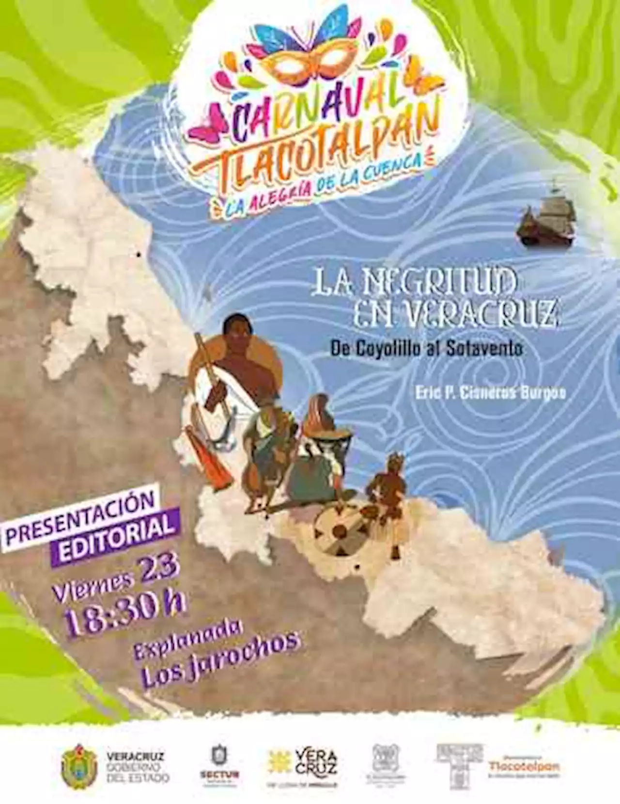 En Tlacotalpan, Cisneros presentará su libro “La Negritud en Veracruz”