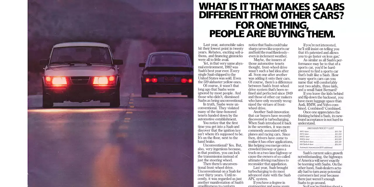 US Car Sales Were Awful in 1982, but Not for Saab