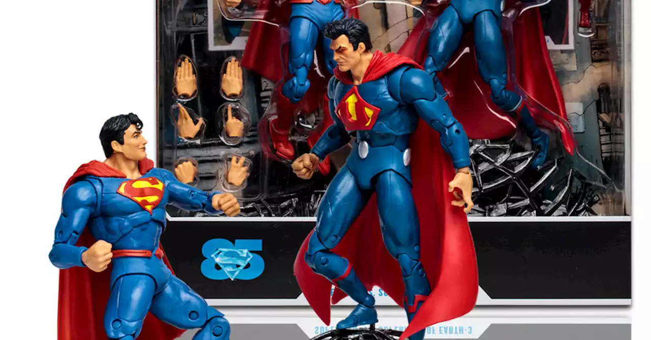 It is Superman vs Superman of Earth-3 with New McFarlane Exclusive