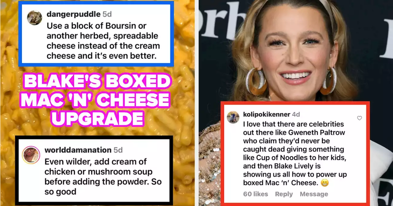 Blake Lively's Hack To Elevating Boxed Macaroni And Cheese Is So Good It's Unreal