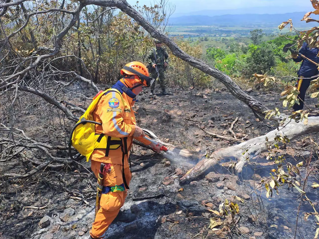 Unidad de Gestión de Riesgo alerta por incendios forestales en 5 departamentos del país