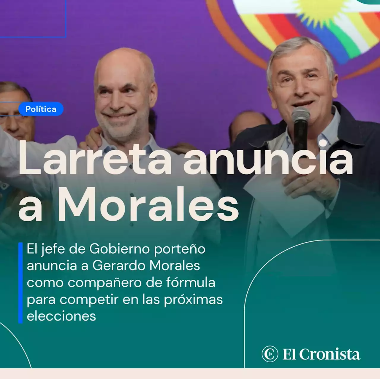 Se termina la inc�gnita sobre Larreta, �qui�n ser� su compa�ero de f�rmula?