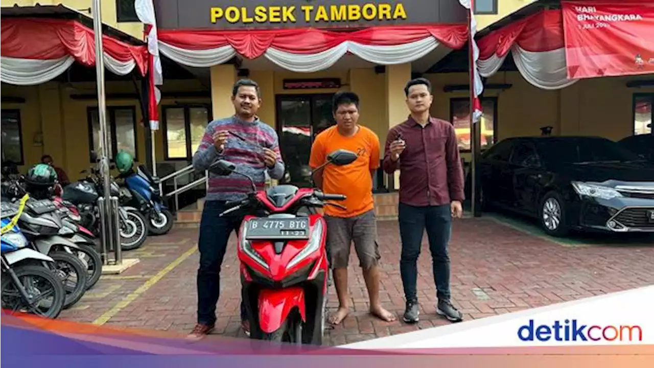 Maling di Tambora Jakbar Ditangkap Saat Dorong Motor Hasil Curian