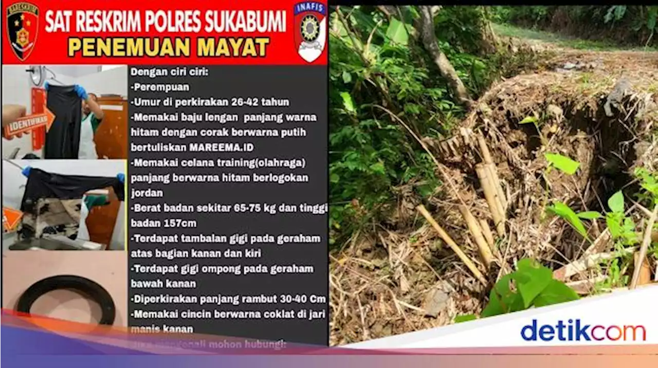 Misteri Mayat Wanita Bercelana Training Membusuk di Lembah Sukabumi