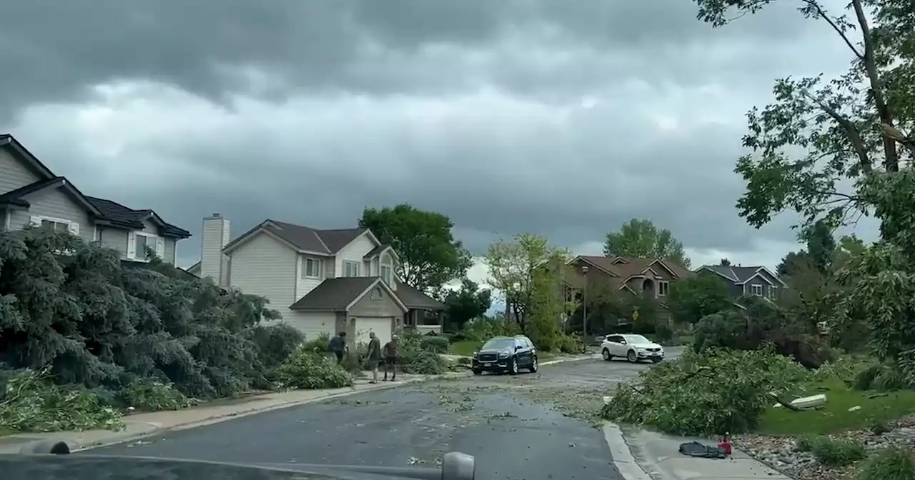 Colorado tornado leaves trail of damage to homes and trees near Denver