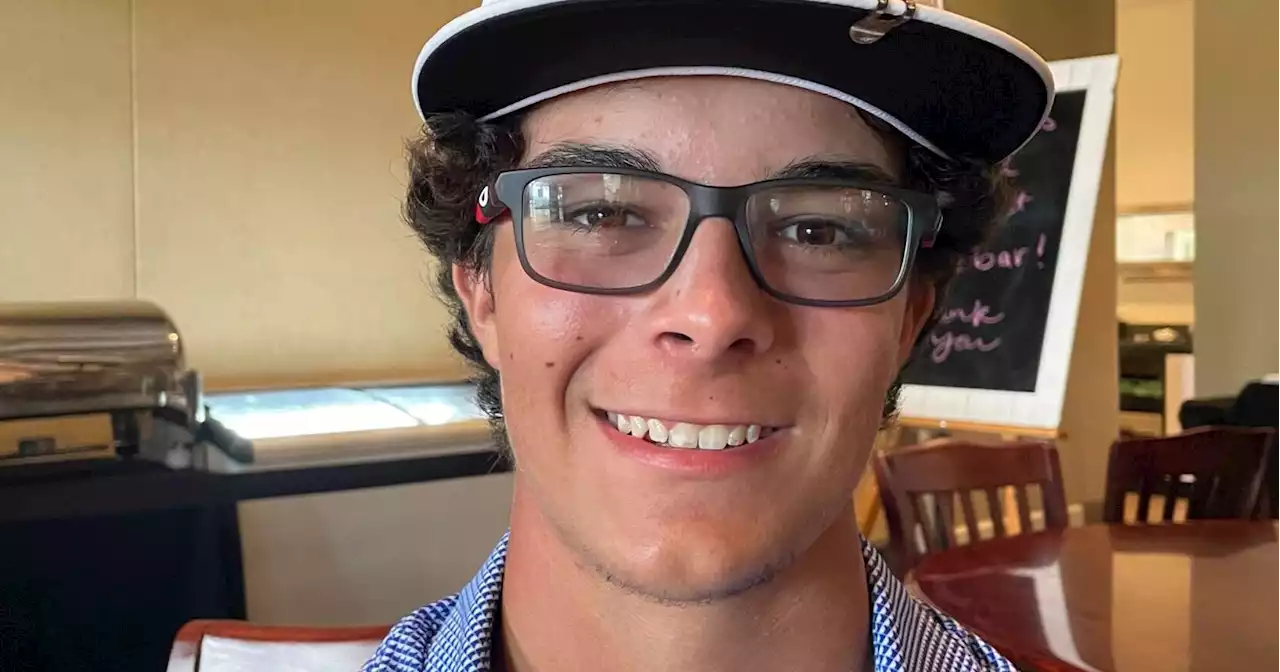 FUTURE MASTERS: Carson Baez leads 15-18 age division when first round halted due to storms