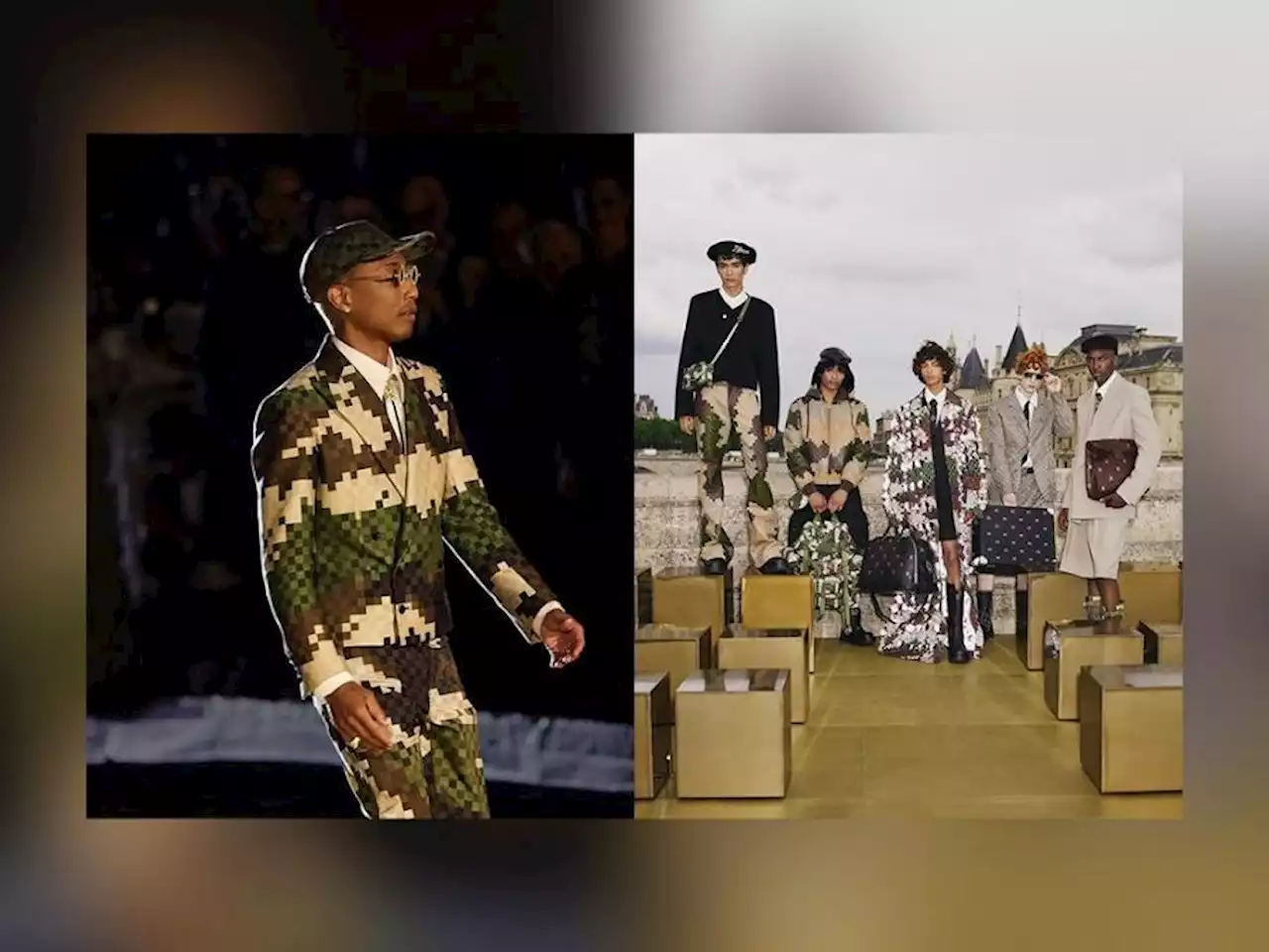 Pharrell Williams showcases debut collection for Louis Vuitton