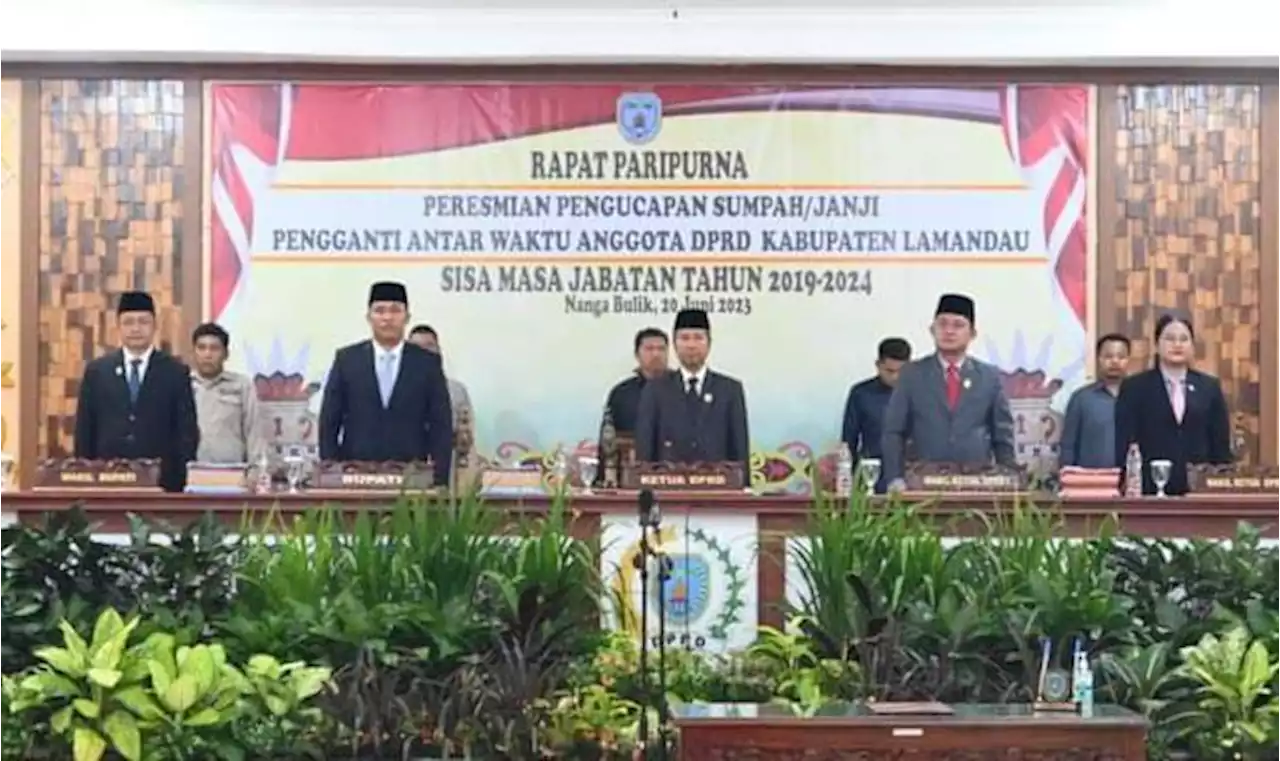 Bupati Lamandau Hadiri Rapat Paripurna PAW