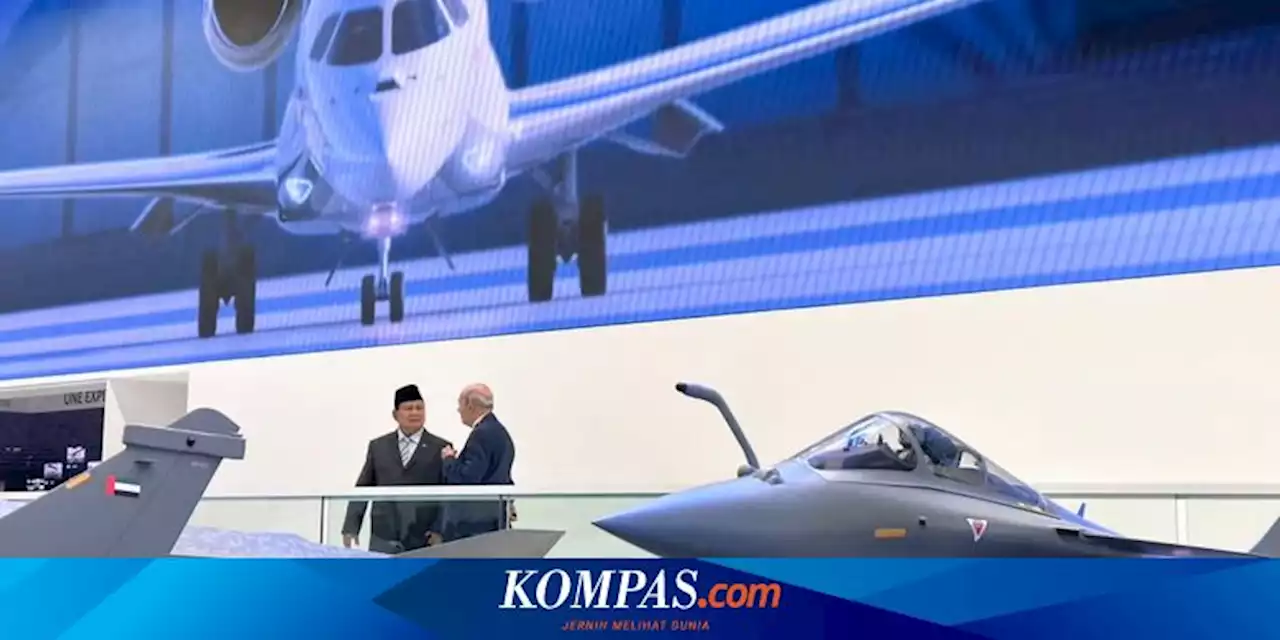 Prabowo Hadiri Paris Air Show 2023, Miniatur Jet Tempur Rafale Berbendara Indonesia Ikut Dipajang