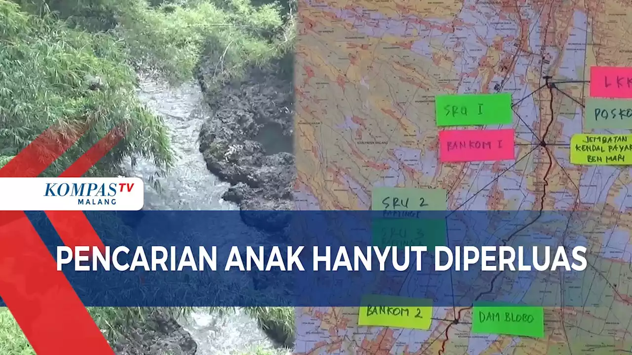 Satu Bocah Hanyut di Malang Belum Ditemukan, Area Pencarian Diperluas