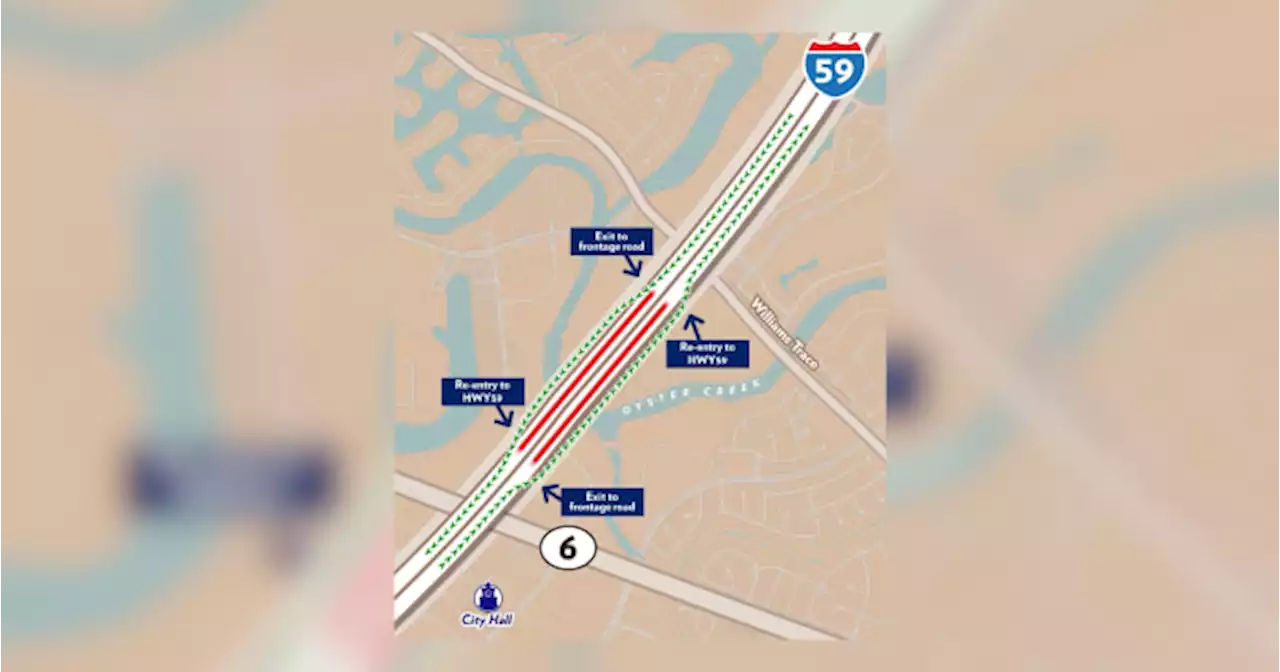 Highway 59 at Oyster Creek Bridge will be completely closed this weekend: See alternate routes