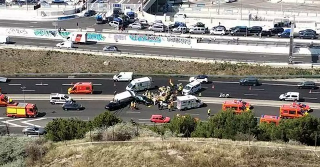 VIDÉO. Un mort dans l'accident survenu ce matin sur l'A55 à Marseille, le point sur la situation