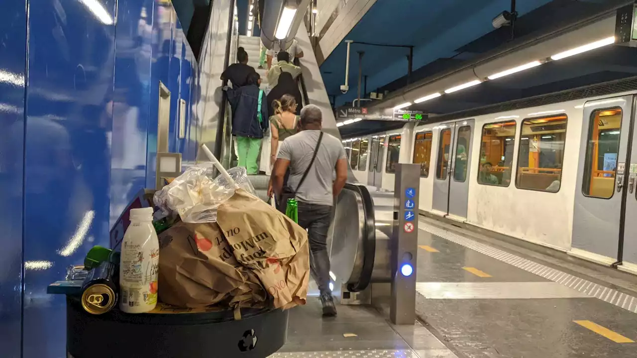 Propreté : fin de la grève dans les stations de métro et à Saint-Charles