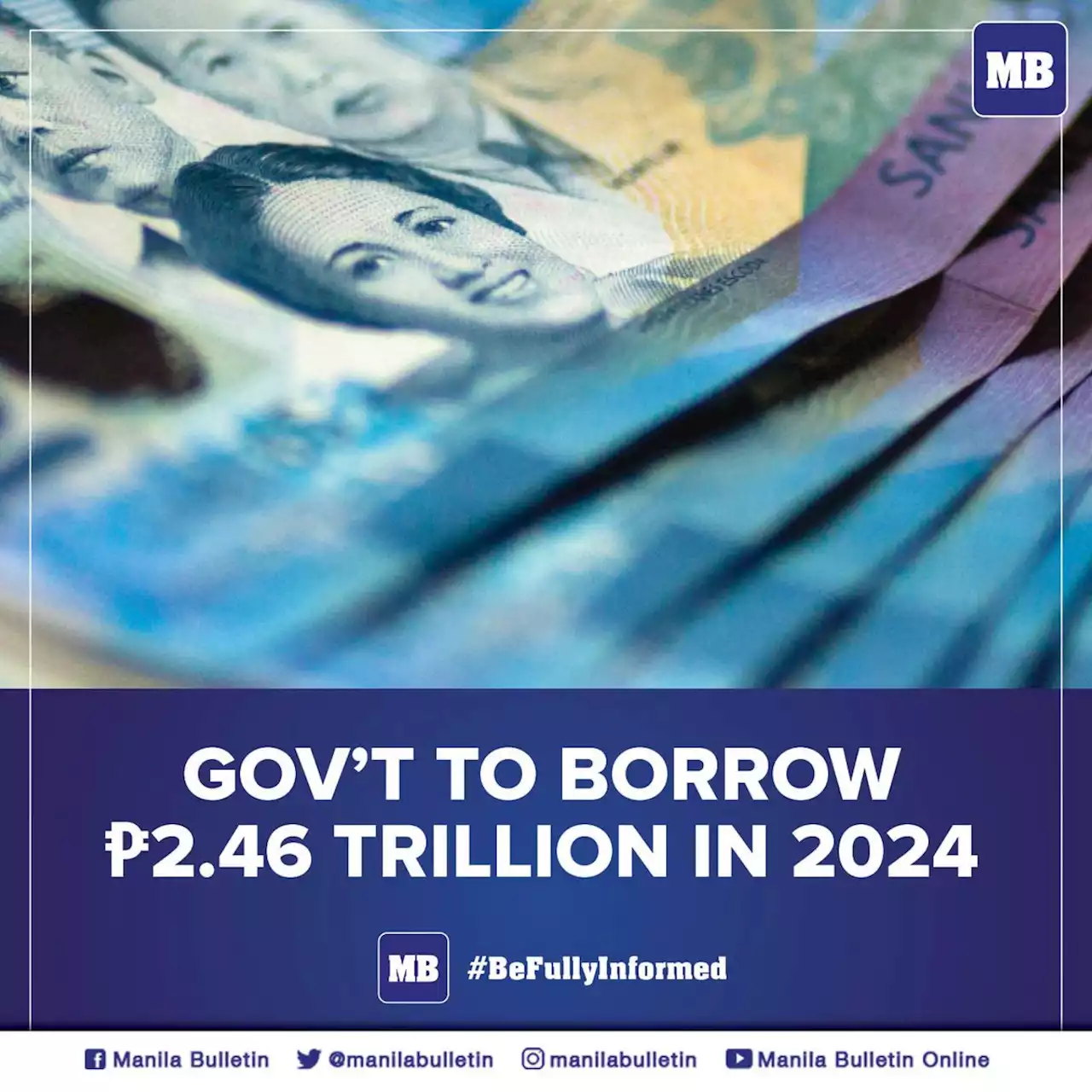 Gov’t to borrow P2.46 trillion in 2024