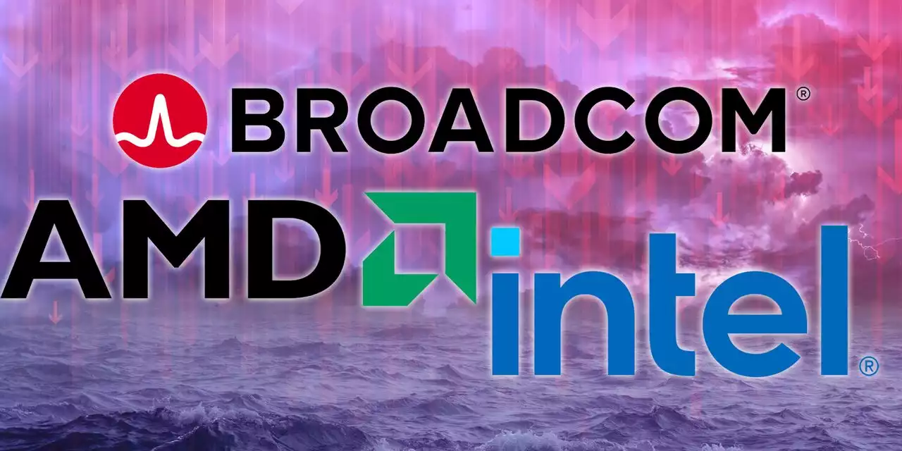 Intel stock heads for worst week in years, while AMD, Broadcom on six-session losing streaks