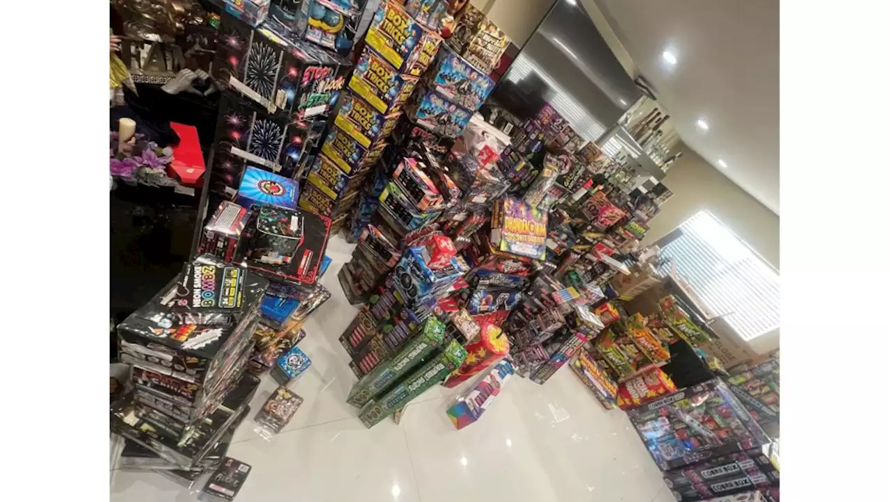 2 tons of illegal fireworks found in Southern California, with 2 arrested