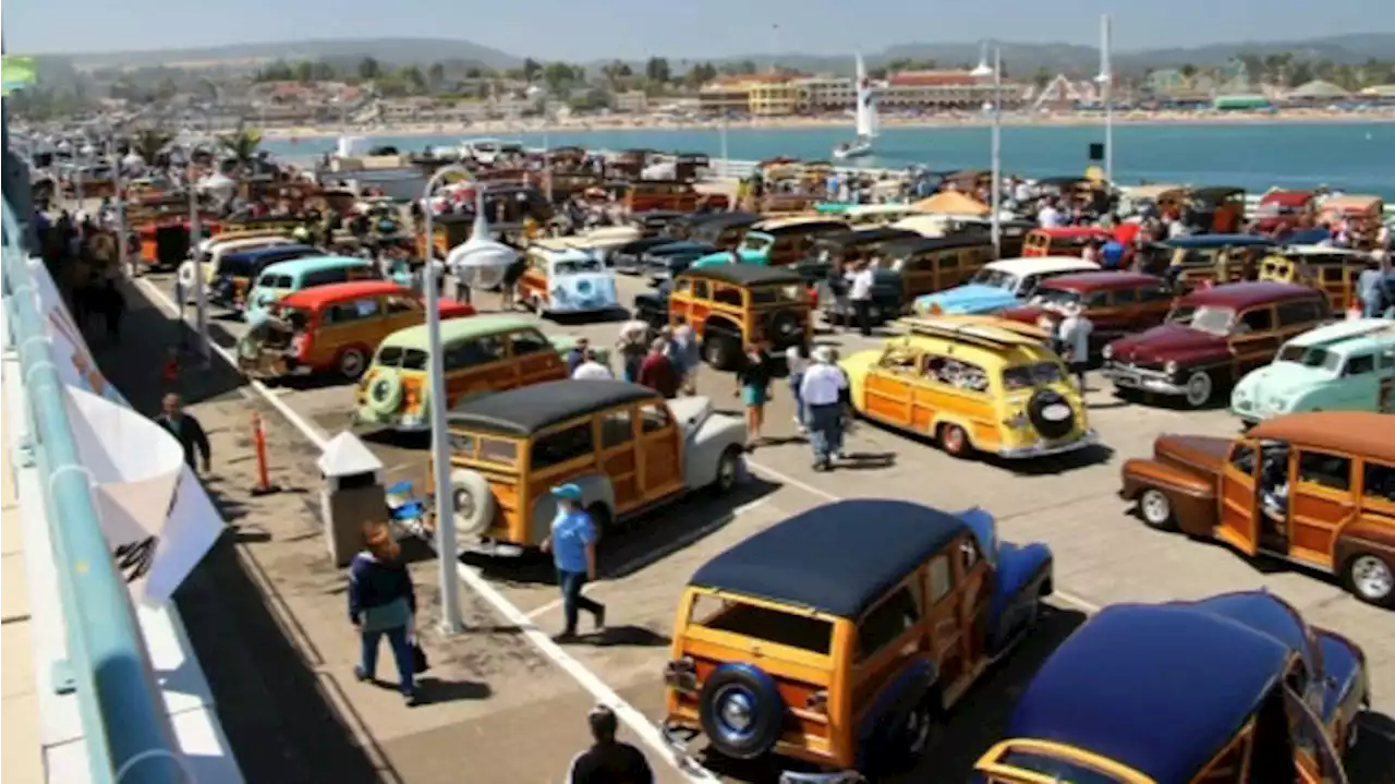 27th annual Woodies on the Wharf auto show in Santa Cruz