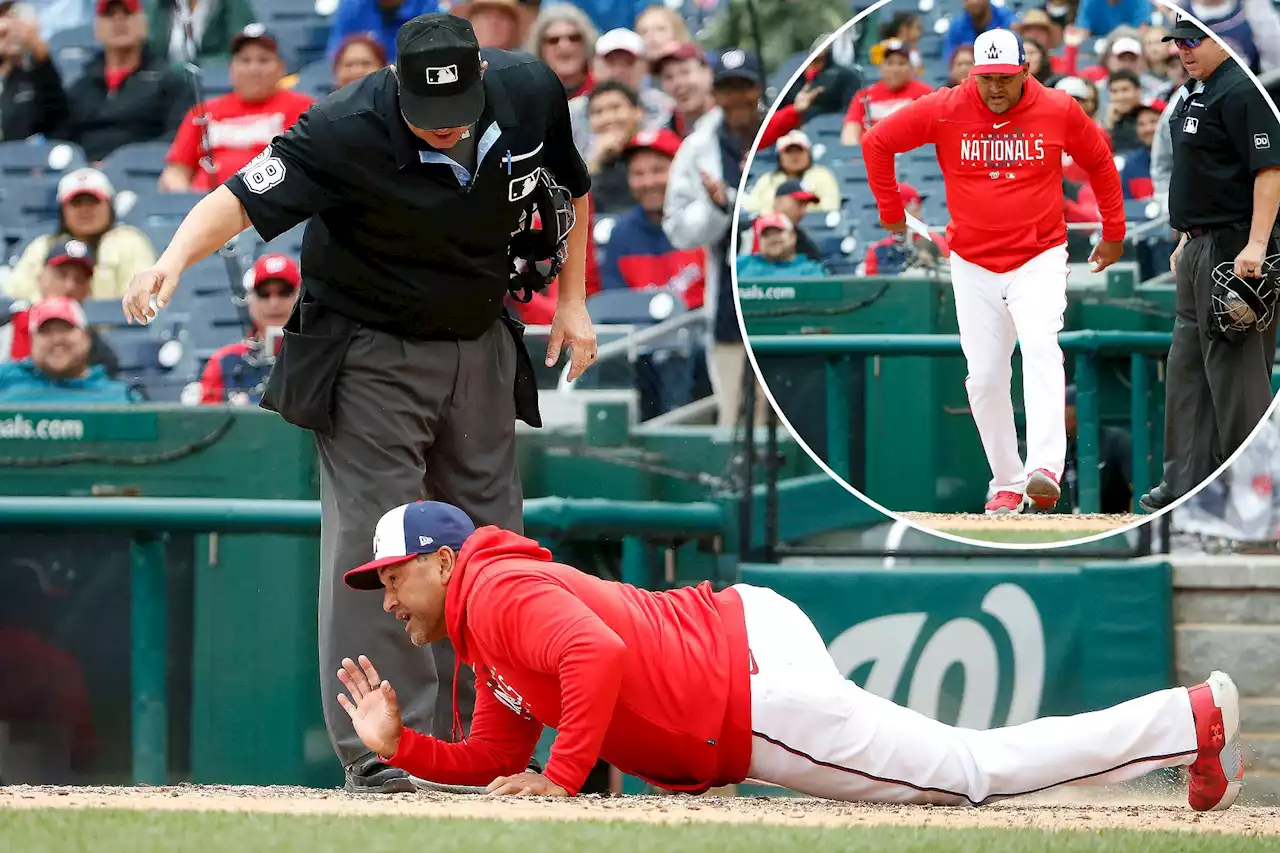 Nationals’ Dave Martinez had an epic post-ejection tantrum