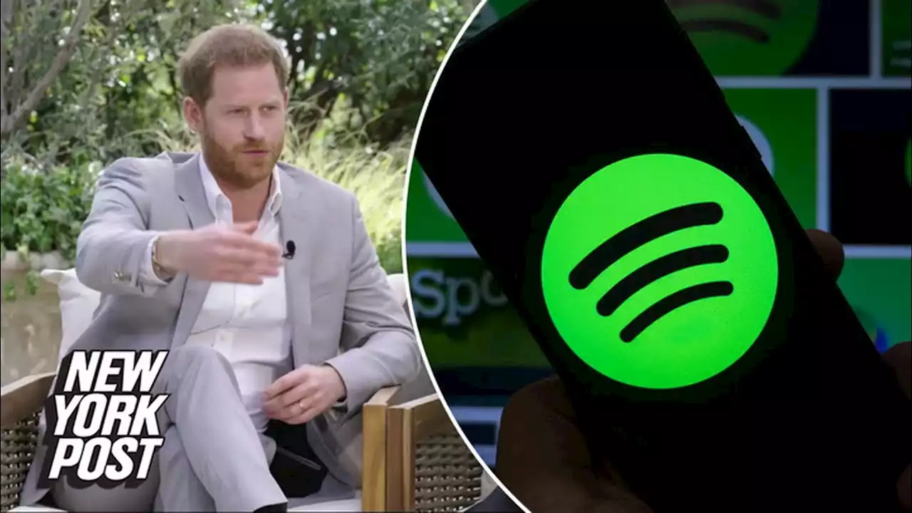 Spotify bosses 'horrified by Prince Harry's Oprah comments'